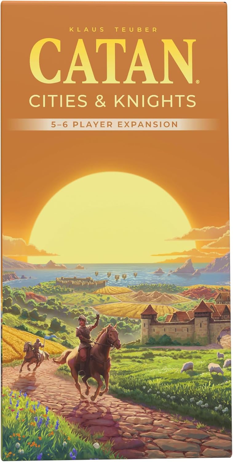 CATAN Cities & Knights - Expansión de 5 a 6 jugadores, 6ª edición, juego de mesa, a partir de 12 años, 3-6 jugadores, 60-90 minutos de tiempo de juego