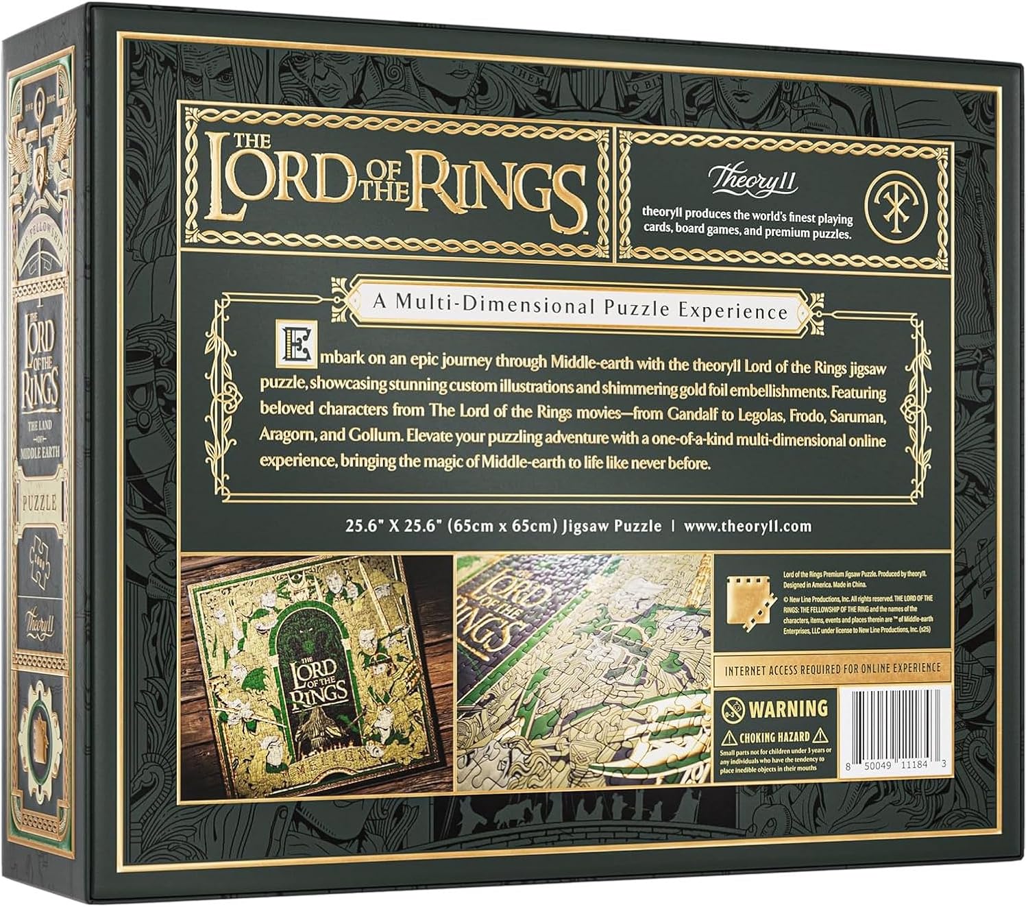 Puzzle multidimensional de El Señor de los Anillos (1000 Piezas