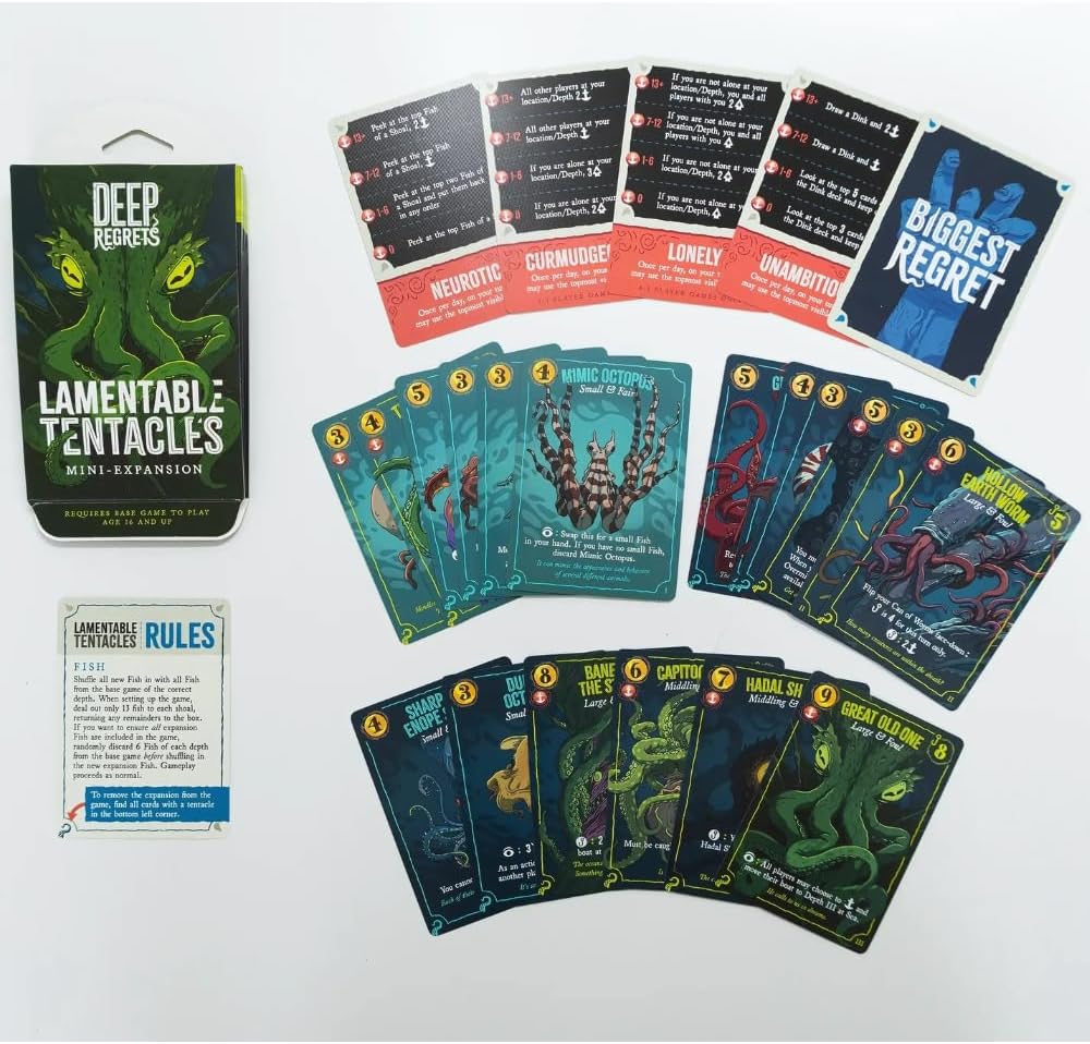 Deep Regrets Board Game: Lamentable Tentacles Mini Expansion
