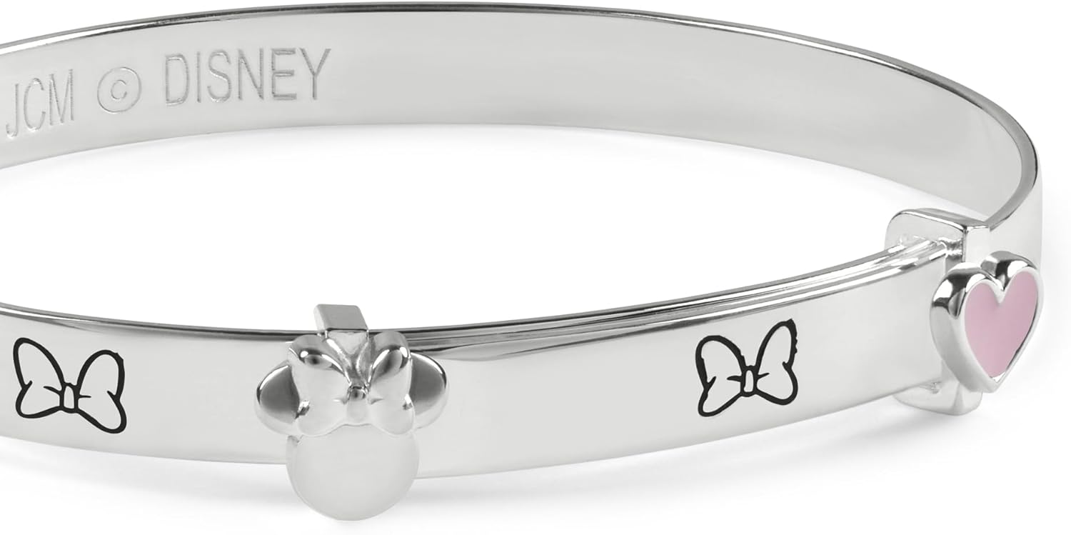 Minnie Mouse Sterling Silver Bow Bangle