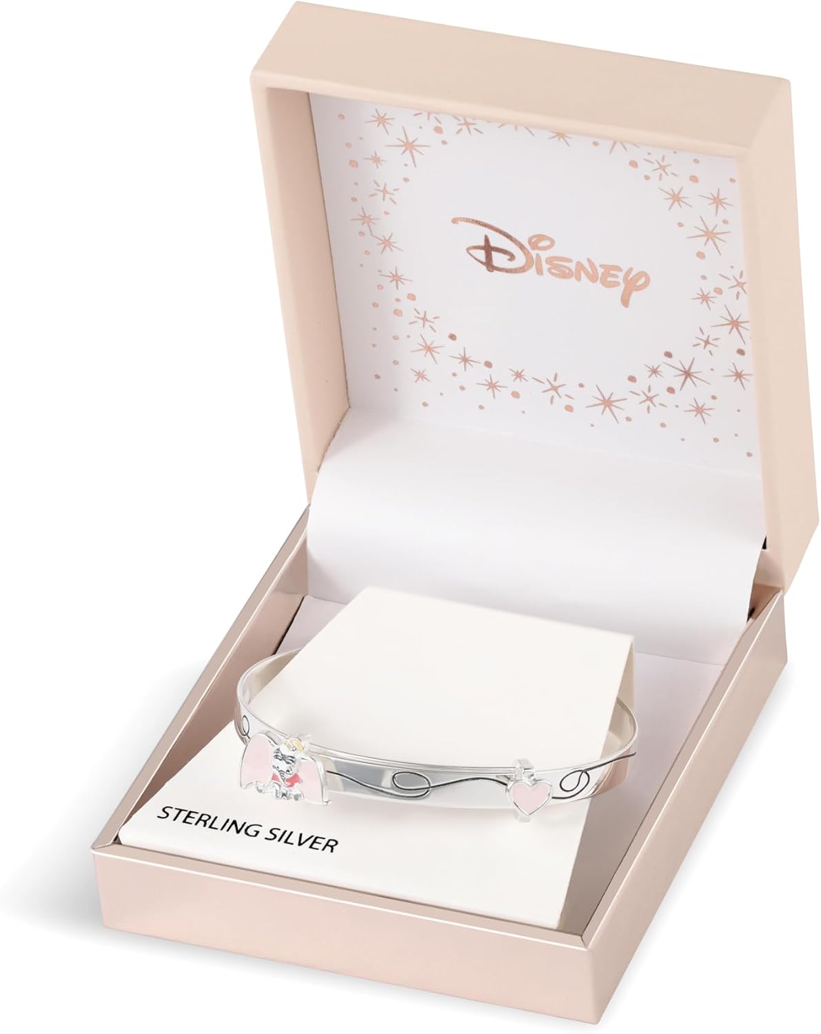 Disney Dumbo Elephant Girls Sterling Silver Bangle Bracelet