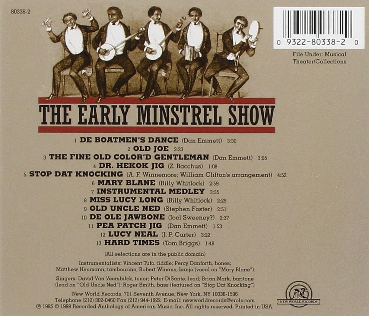 Early Minstrel Show