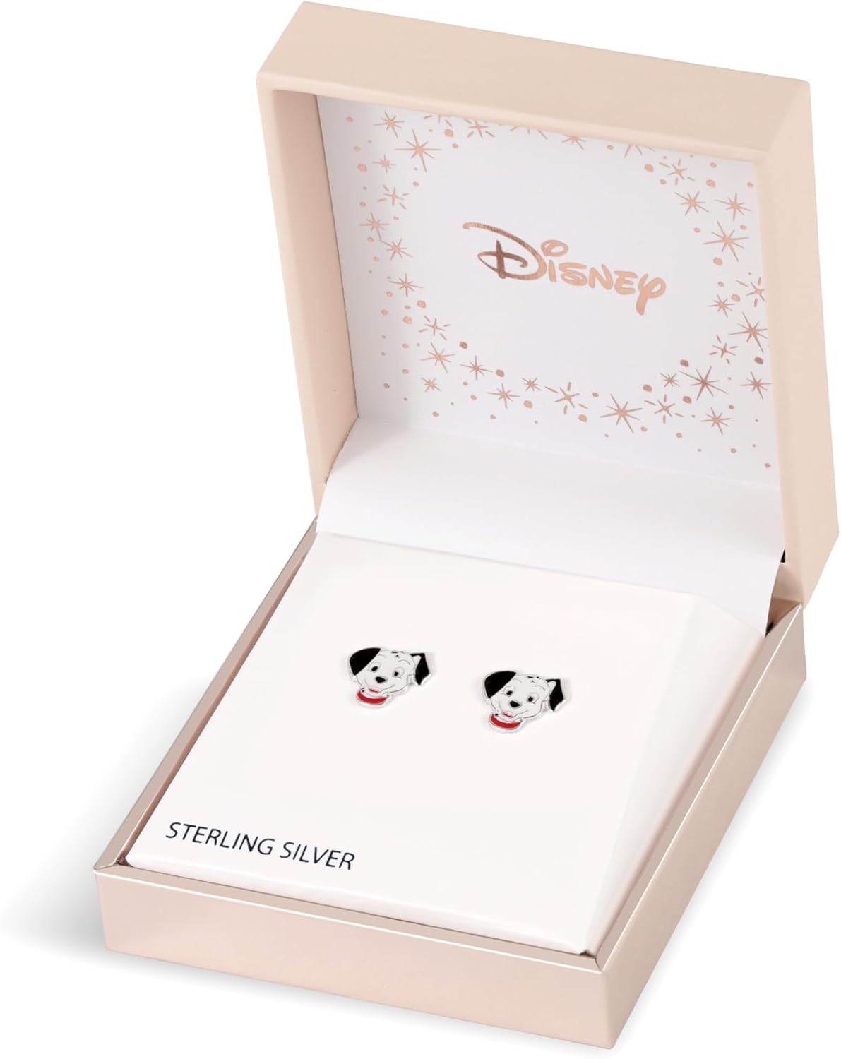 Disney Classics 101 Dalmatians Sterling Silver Enamel Stud Earrings