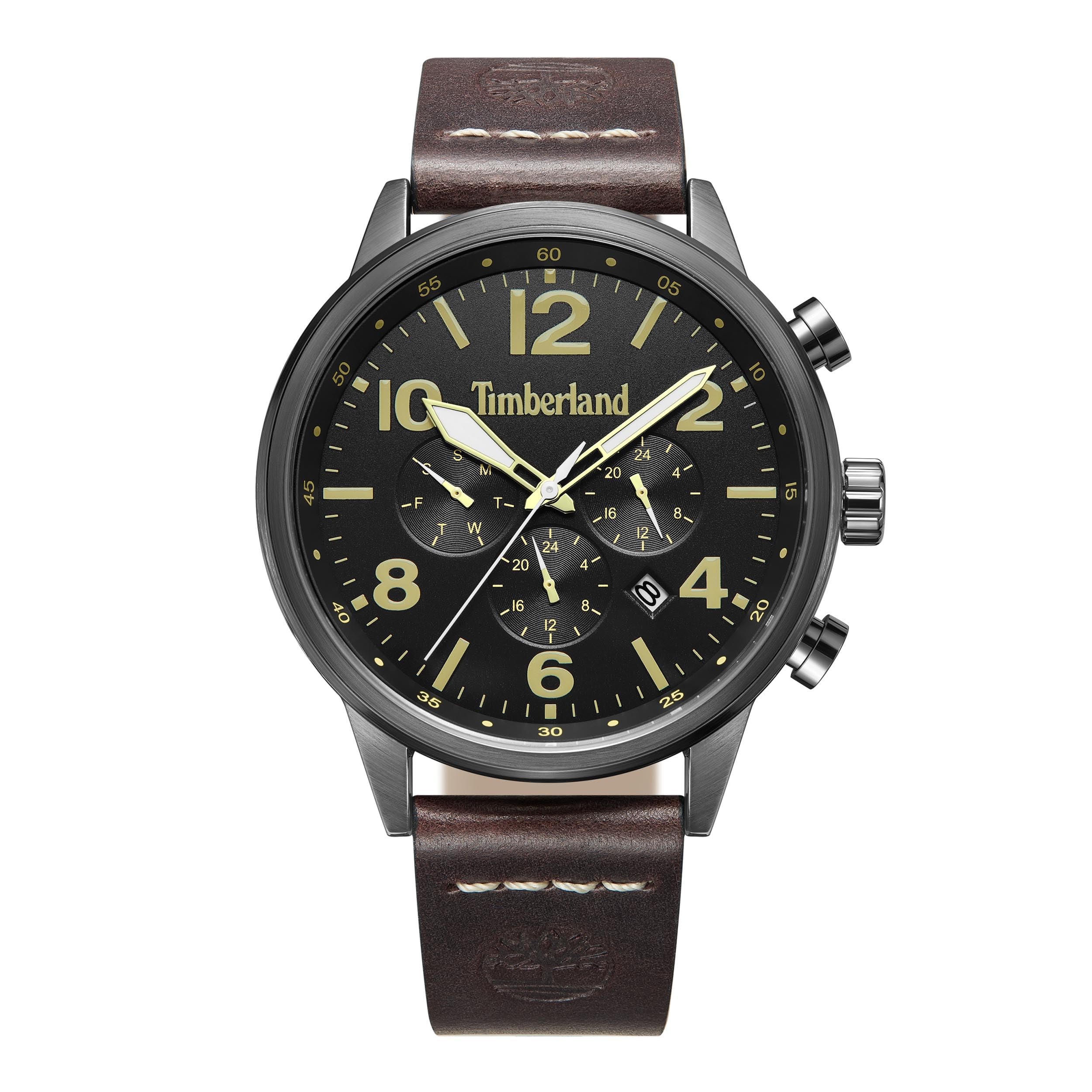 Timberland Myrtle Dark Brown Leather Strap 3ATM Watch