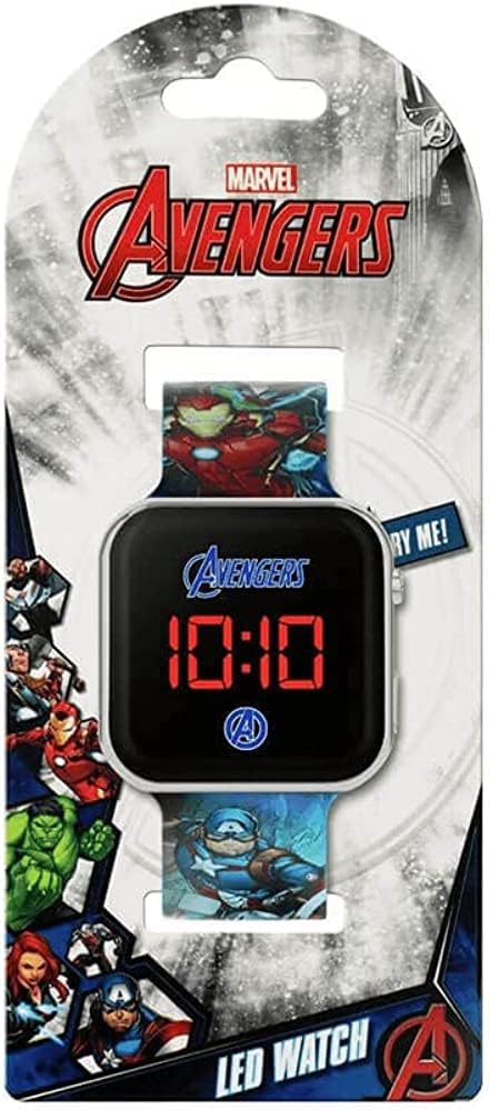 Disney Marvel Avengers Blue Strap LED Watch AVG4706