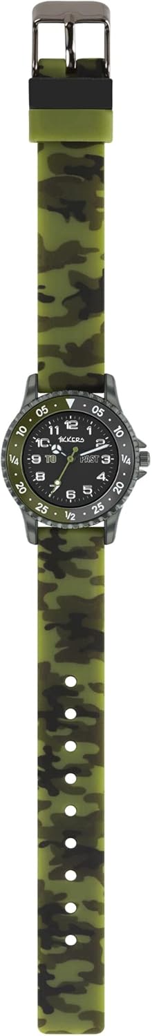 Tikkers Camo Silicone Time Teacher Strap Watch ATK1085