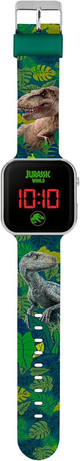 Universal Jurassic World Printed Strap LED Watch JRW4100