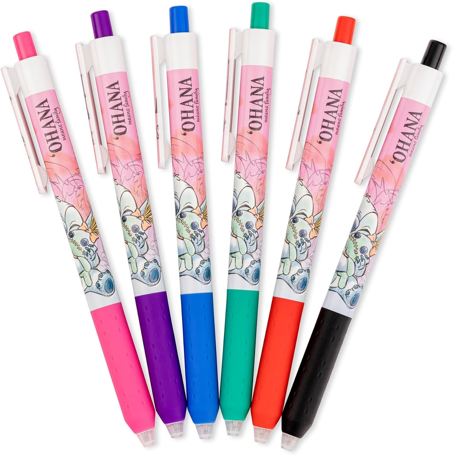 Disney Stitch Kids Colouring Marker Pens 6pcs Back to School Stationery