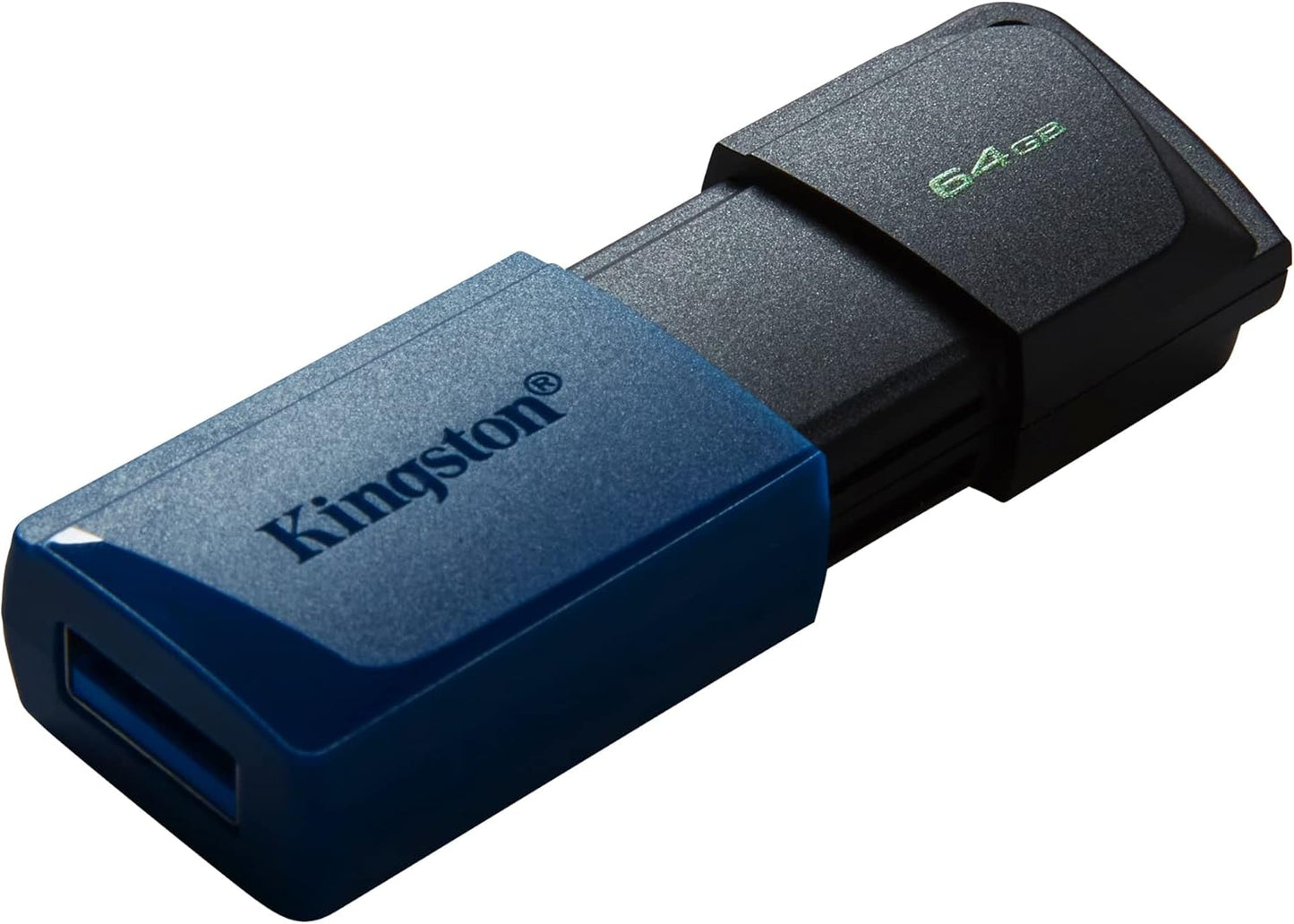 Kingston DataTraveler Exodia M 2 Pieces USB 3.2 Gen 1 DTXM/64GB-2P- with Moving Cap (Black + Blue)