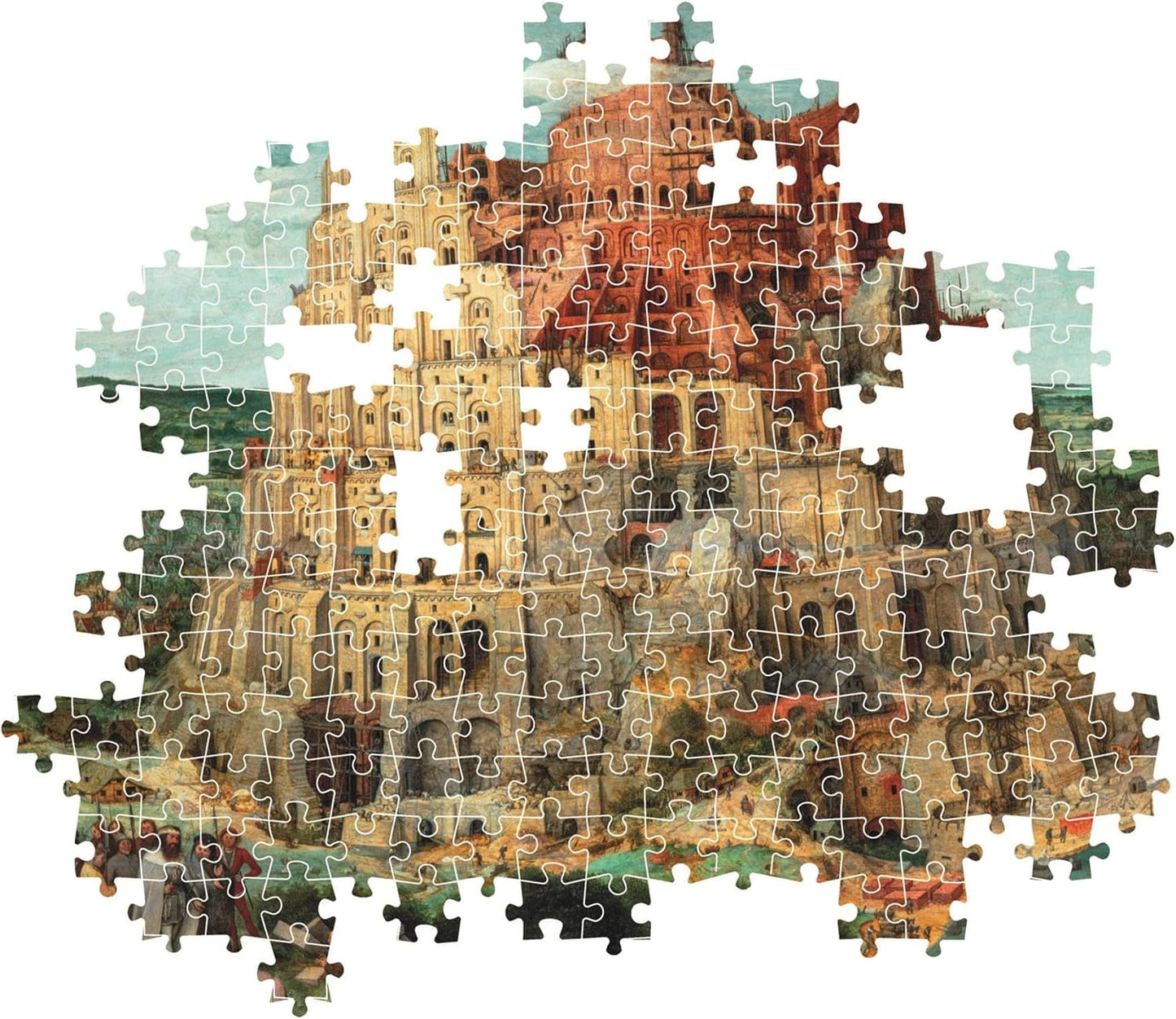 Clementoni - Puzzle mit 1500 Teilen Kunst, für Erwachsene und Jungen, Museum Collection, Thema Turm von Bruegel, mit Poster, Kompaktbox, Geschenkidee Made in Italy, 84,5 x 59,5 cm, 31738