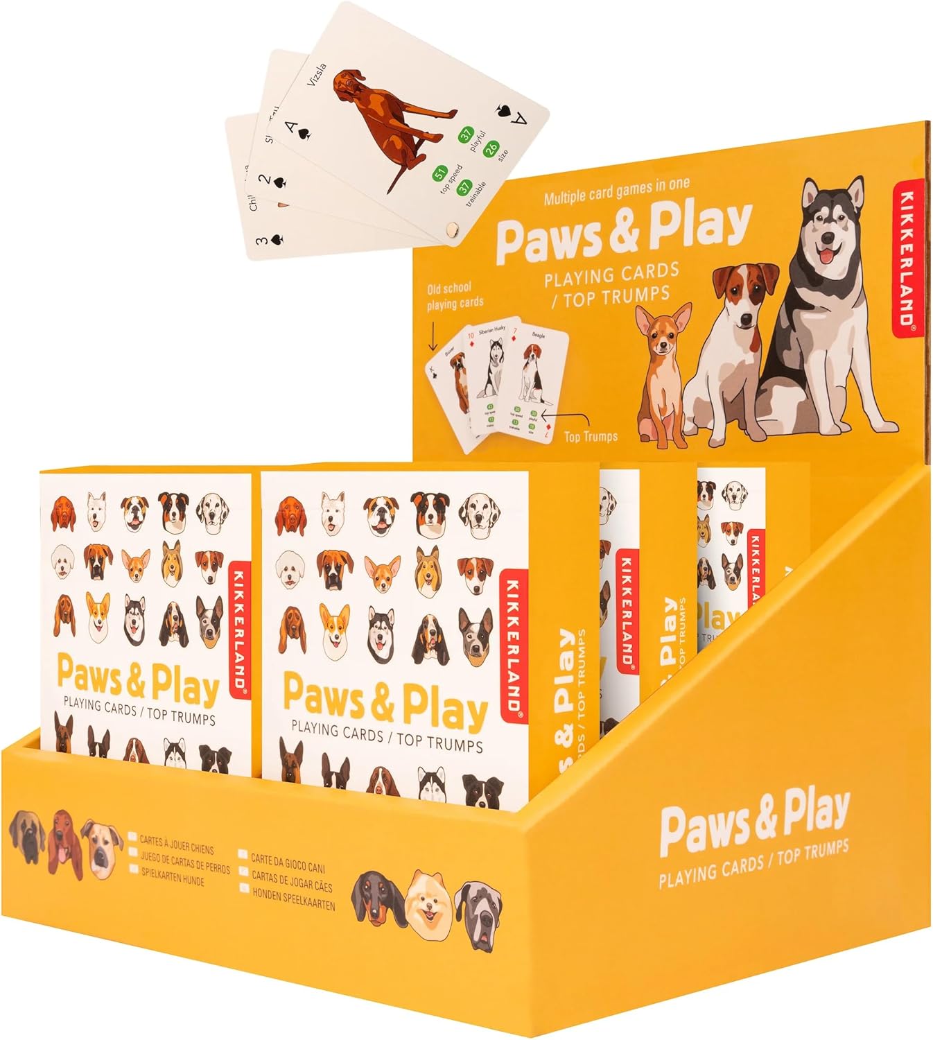 Kikkerland Paws & Play - Cartas de juego
