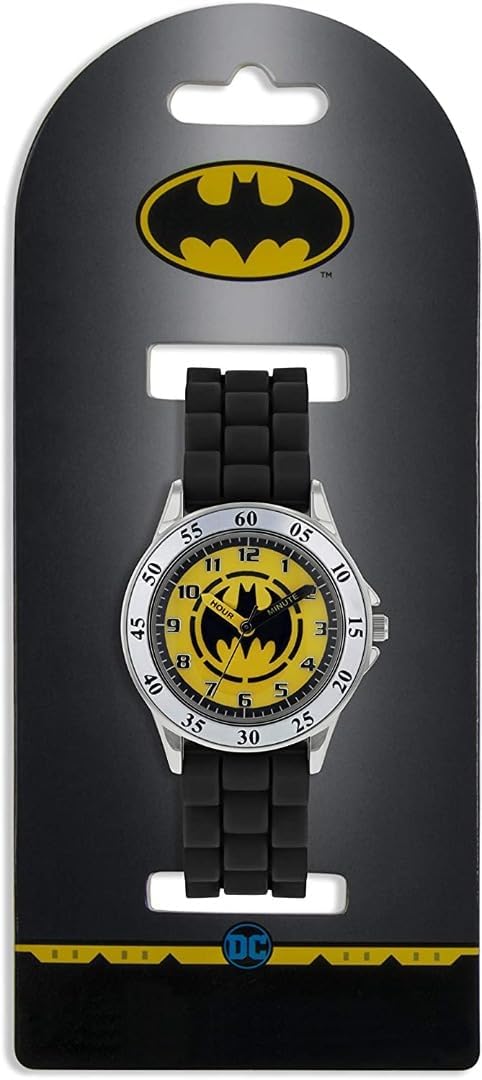 Warner Brothers Batman Black Silicon Strap Watch BAT9522