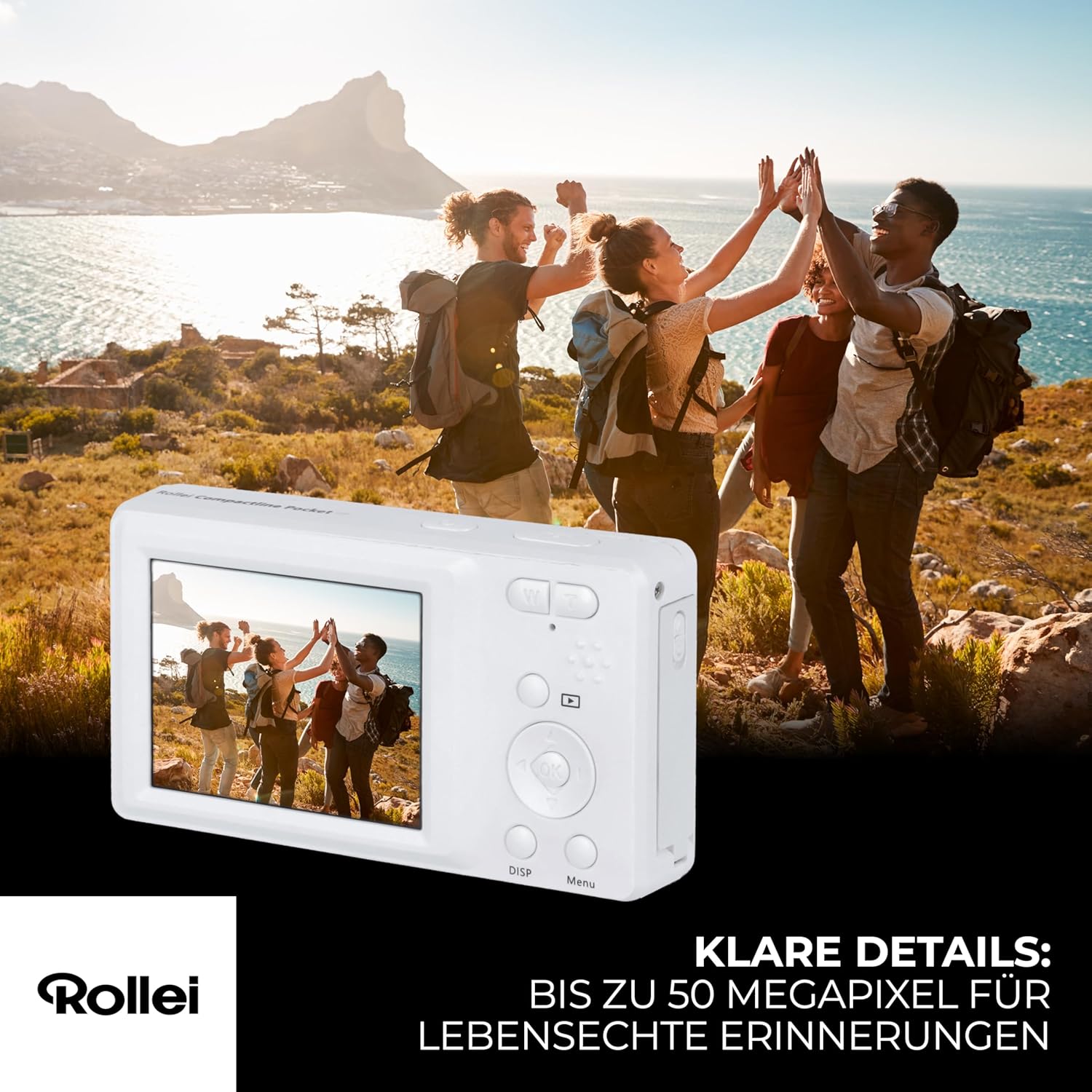 Rollei - Compactline Pocket - 50 Mp Digital Camera With 2.7K