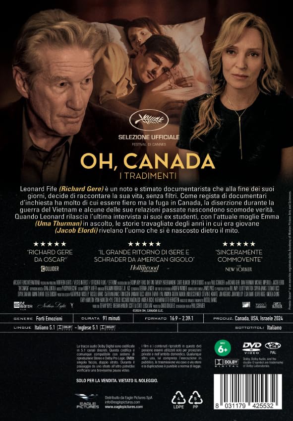 Oh, Canada - I Tradimenti - Dvd