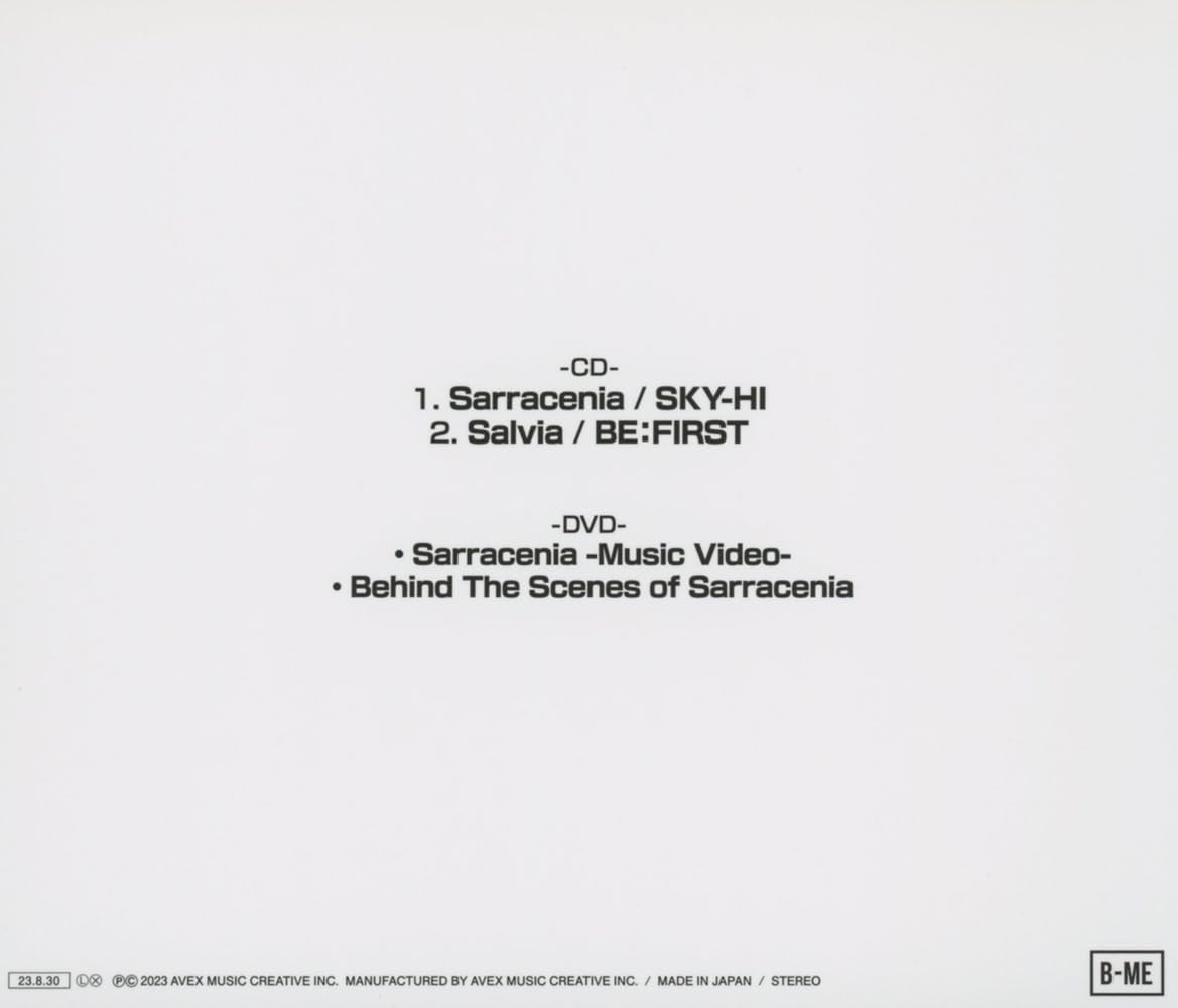 アニメ「範馬刃牙」地上最強の親子喧嘩編 OP / EDテーマ 「Sarracenia / Salvia」(CD+DVD