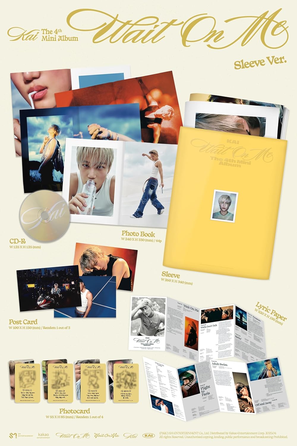 Wait On Me - Sleeve Version - incl. Photobook, Lyrics Paper, Postcard + Photocard