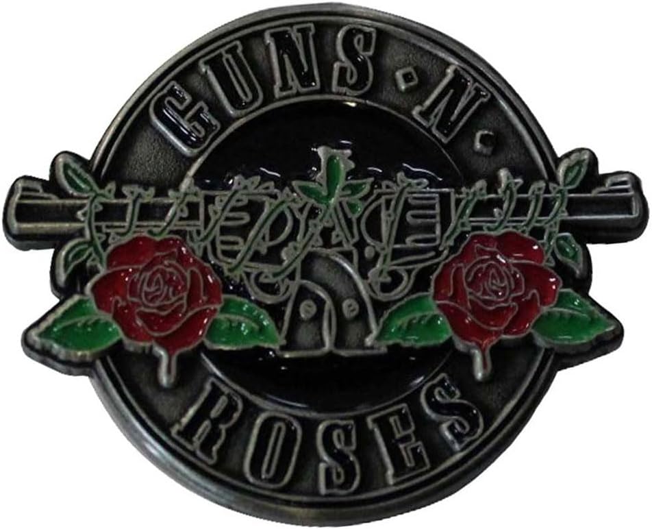 Guns N' Roses Argenté Circle Logo Pin Badge Size One Size