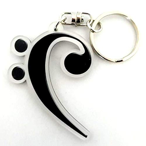 Music Legends collection Bass cle shaped keyring