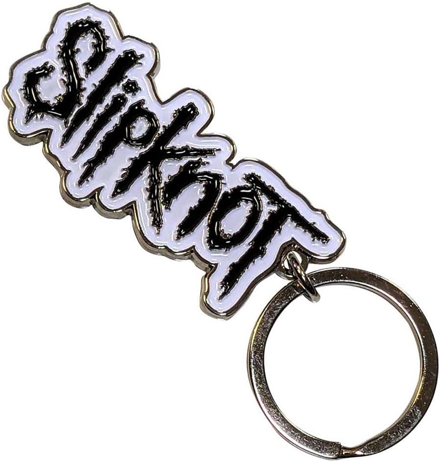 Orphan Sku - Slipknot Keychain: Black Logo White Border