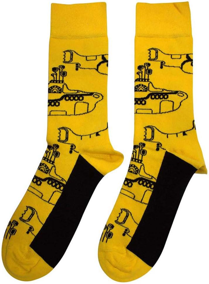 Rock Off officially licensed products The Beatles Yellow Submarine Sub Outline Repeat Ankle Chaussettes Size One Size