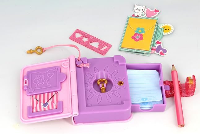 My Mini Secret Journal - Personalisable Personal - Find Keys & Discover Mysteries; More than 15 Surprises Inside! Creative Toy for Children, Stationery, Girls, from 6 Years Old
