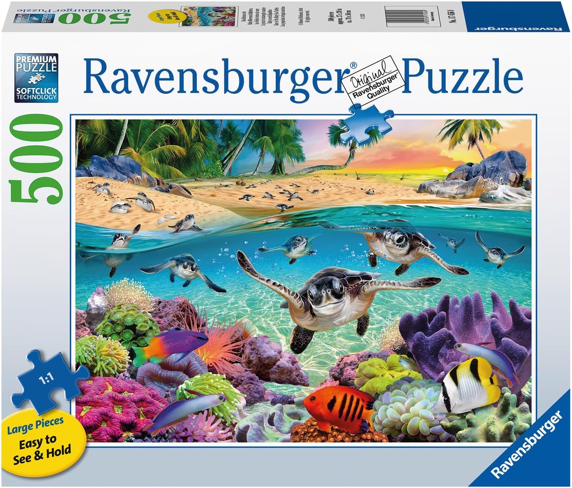 Puzzel 500 stuks zeeschildpadden
