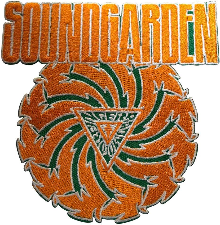 Soundgarden - Soundgarden Woven Patch: Badmotorfinger Orange On Green (Standard)