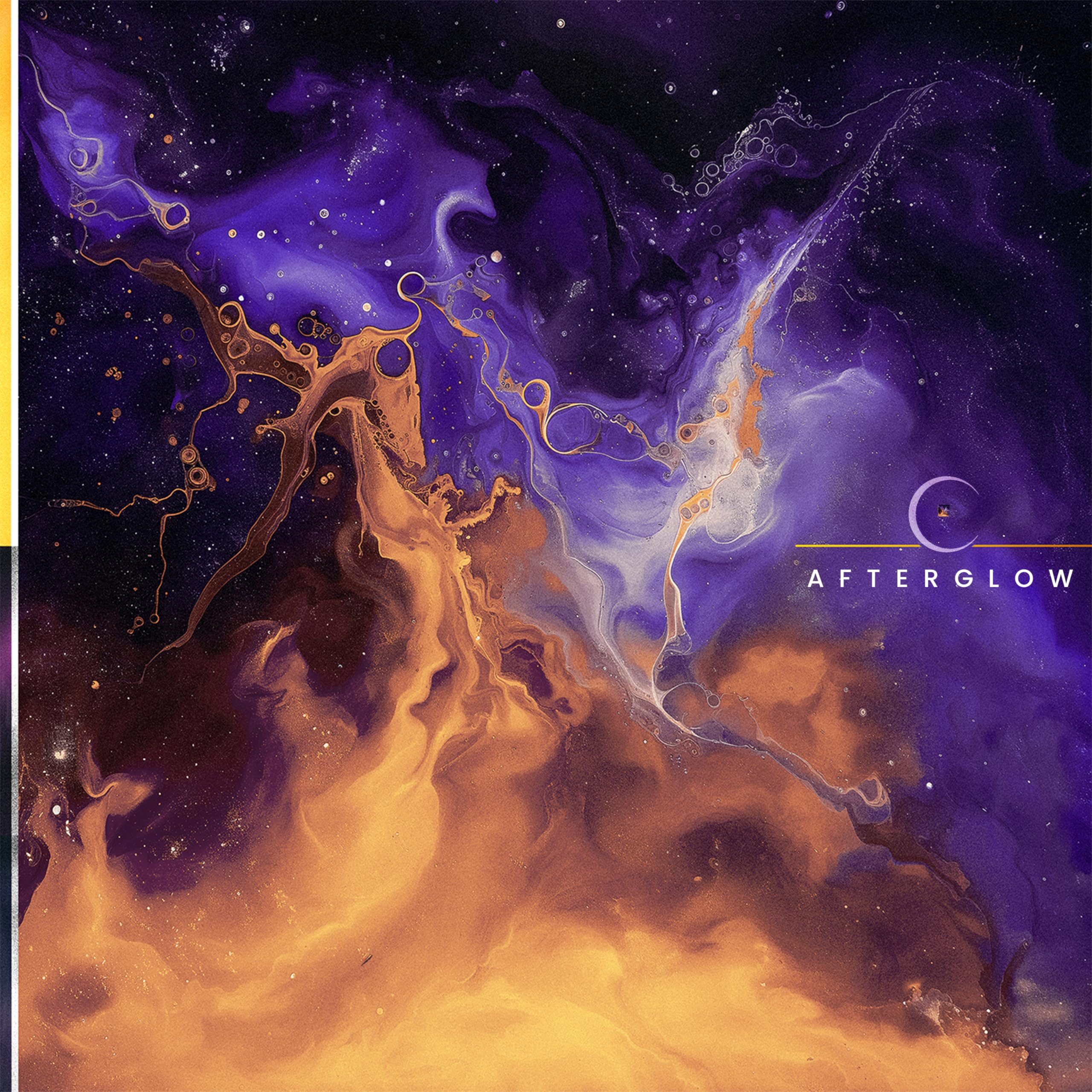 Afterglow - Translucent Clear with Orange Swirl