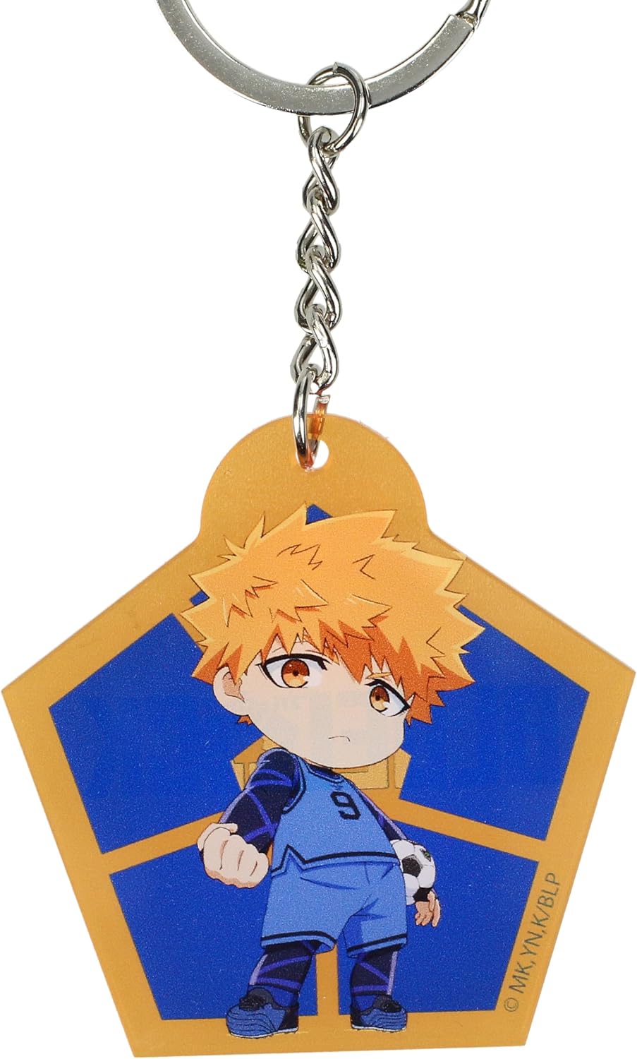 SD TOYS - Chibi Rensuke Kunigami Blue Lock Acrylic Keychain - Orange, orange, S