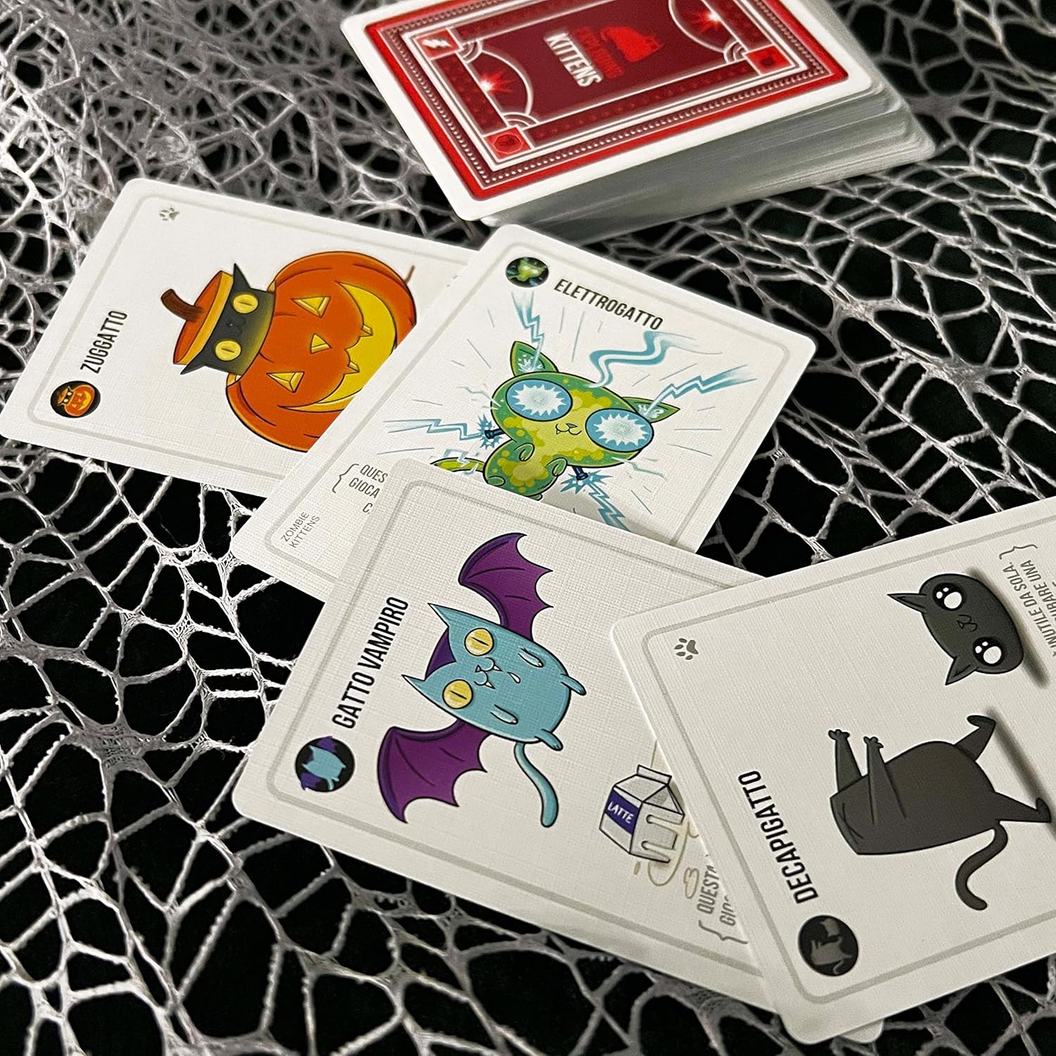 Asmodee - Zombie Kittens - Juego de Cartas, Partido, 2-5 Jugadores, 7+ años, edición en Italiano