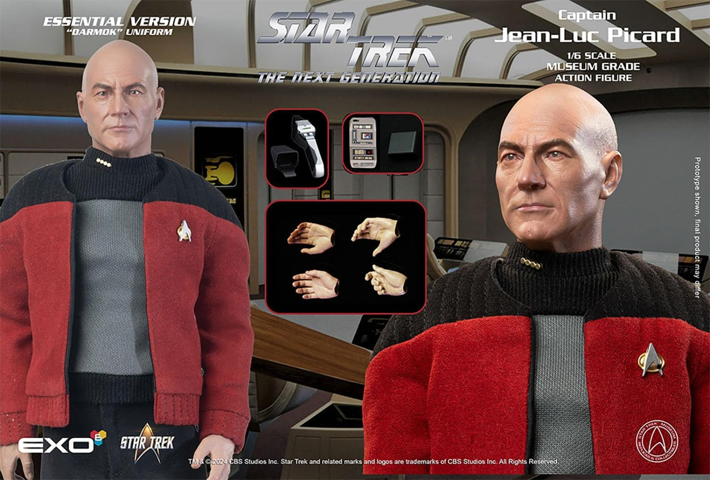 New Star Trek Captain Jean-Luc Picard Captains Jacket Version 1/6 Hyperrealistic Action Figure