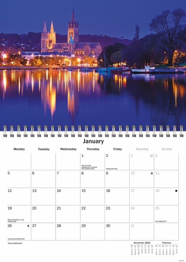 Cornwall 2026 A5 Wall Calendar