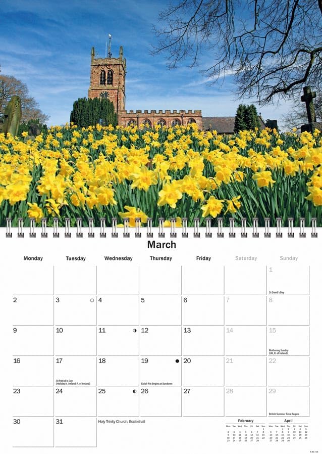 Staffordshire 2026 A5 Wall Calendar