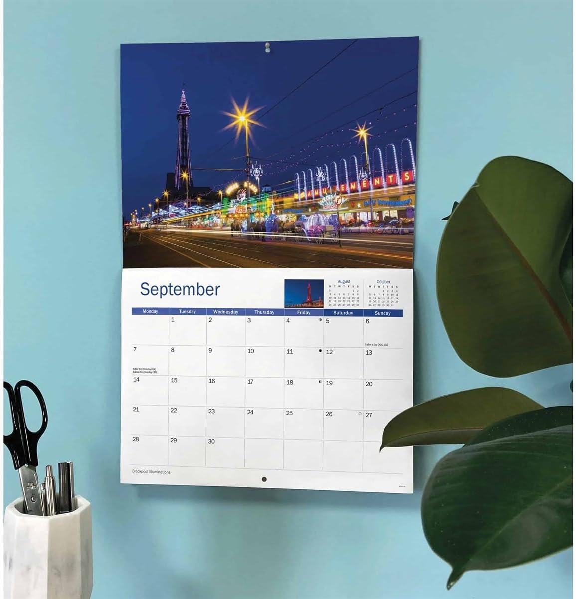 Carousel Worldwide, Blackpool & Fylde 2026 A4 Wall Calendar