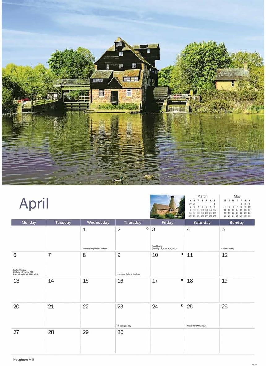 Cambridgeshire 2026 A4 Wall Calendar