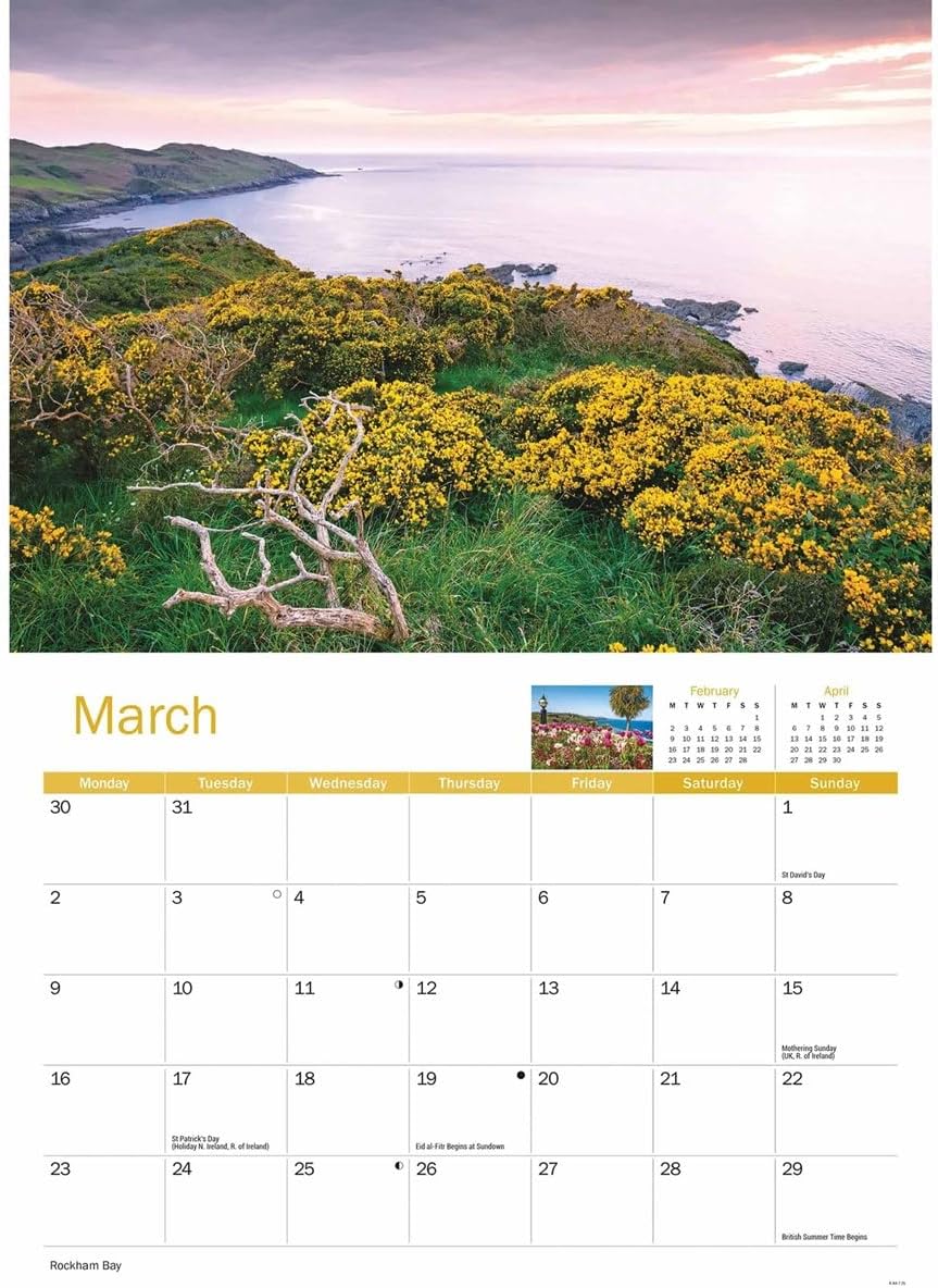 Devon 2026 A4 Wall Calendar