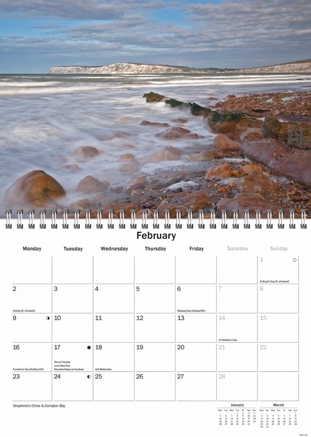 Isle of Wight 2026 A5 Wall Calendar
