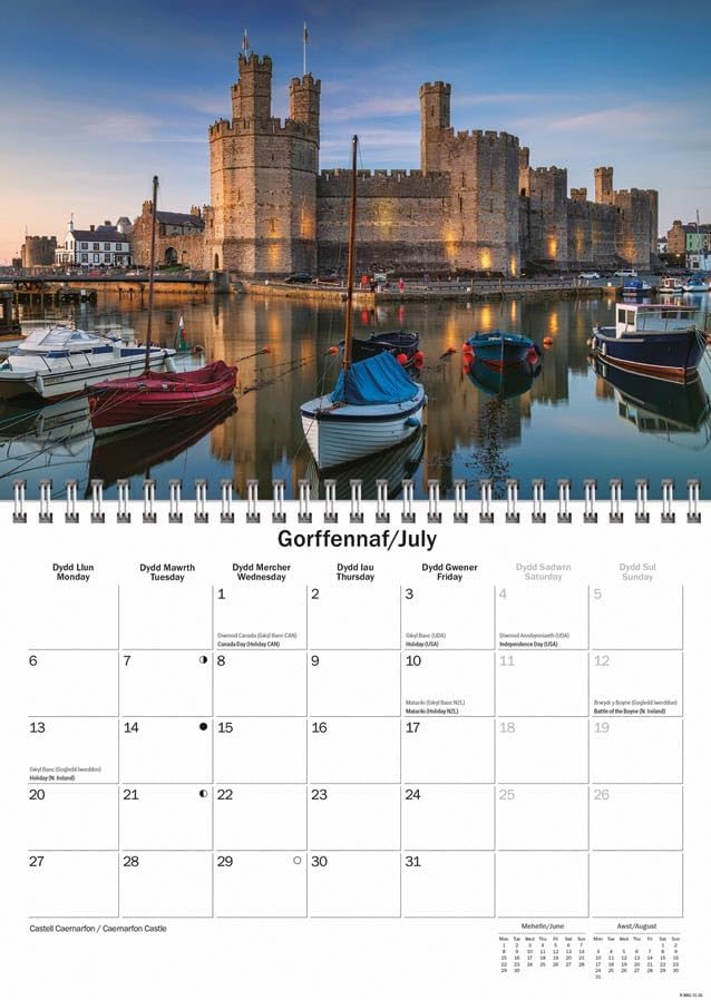 North Wales 2026 A5 Wall Calendar