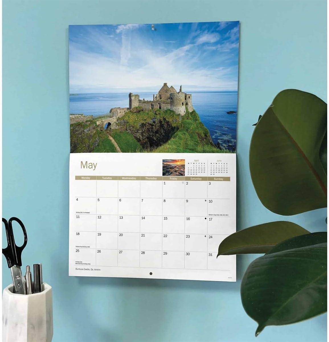 Northern Ireland 2026 A4 Wall Calendar