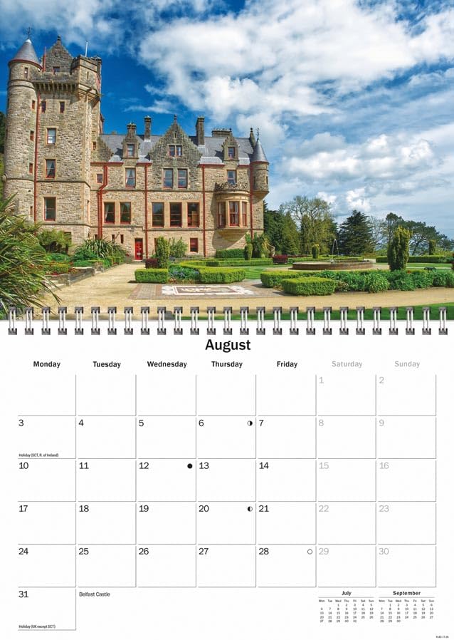 Northern Ireland 2026 A5 Wall Calendar
