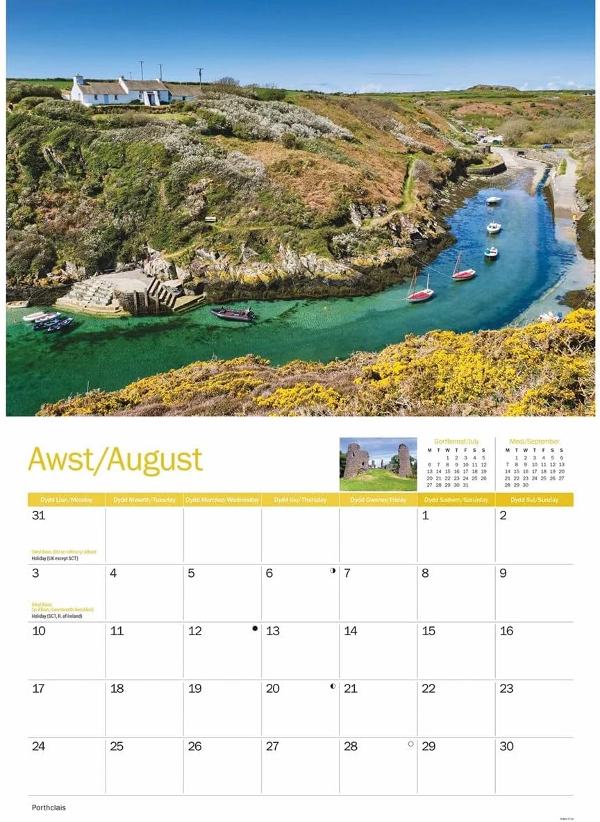 Pembrokeshire 2026 A4 Wall Calendar