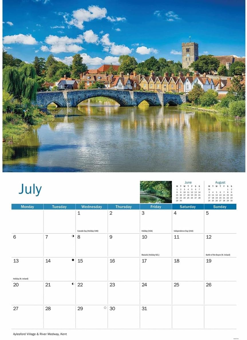 South East England 2026 A4 Wall Calendar