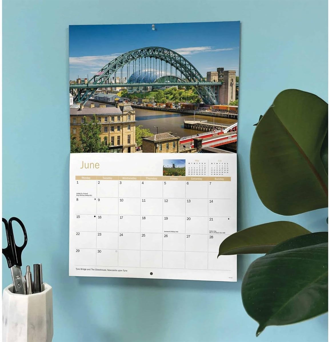 Carousel Worldwide, Tyne & Wear 2026 A4 Wall Calendar