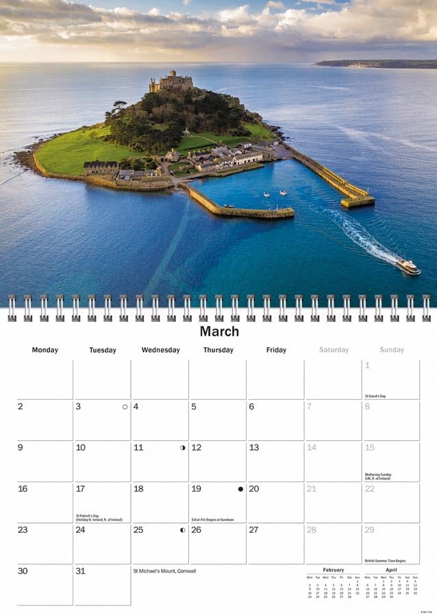 West Country 2026 A5 Wall Calendar