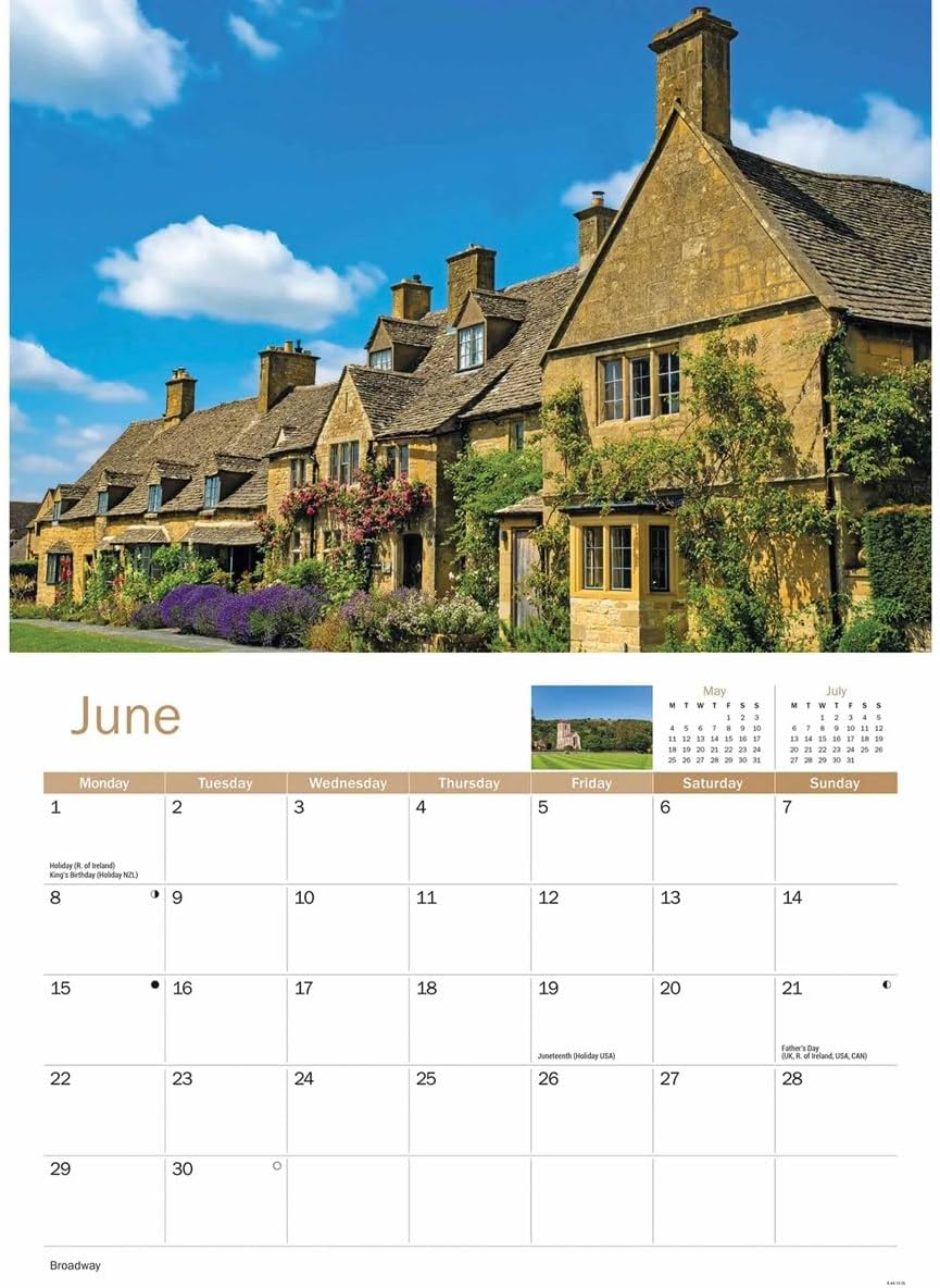 Worcestershire 2026 A4 Wall Calendar