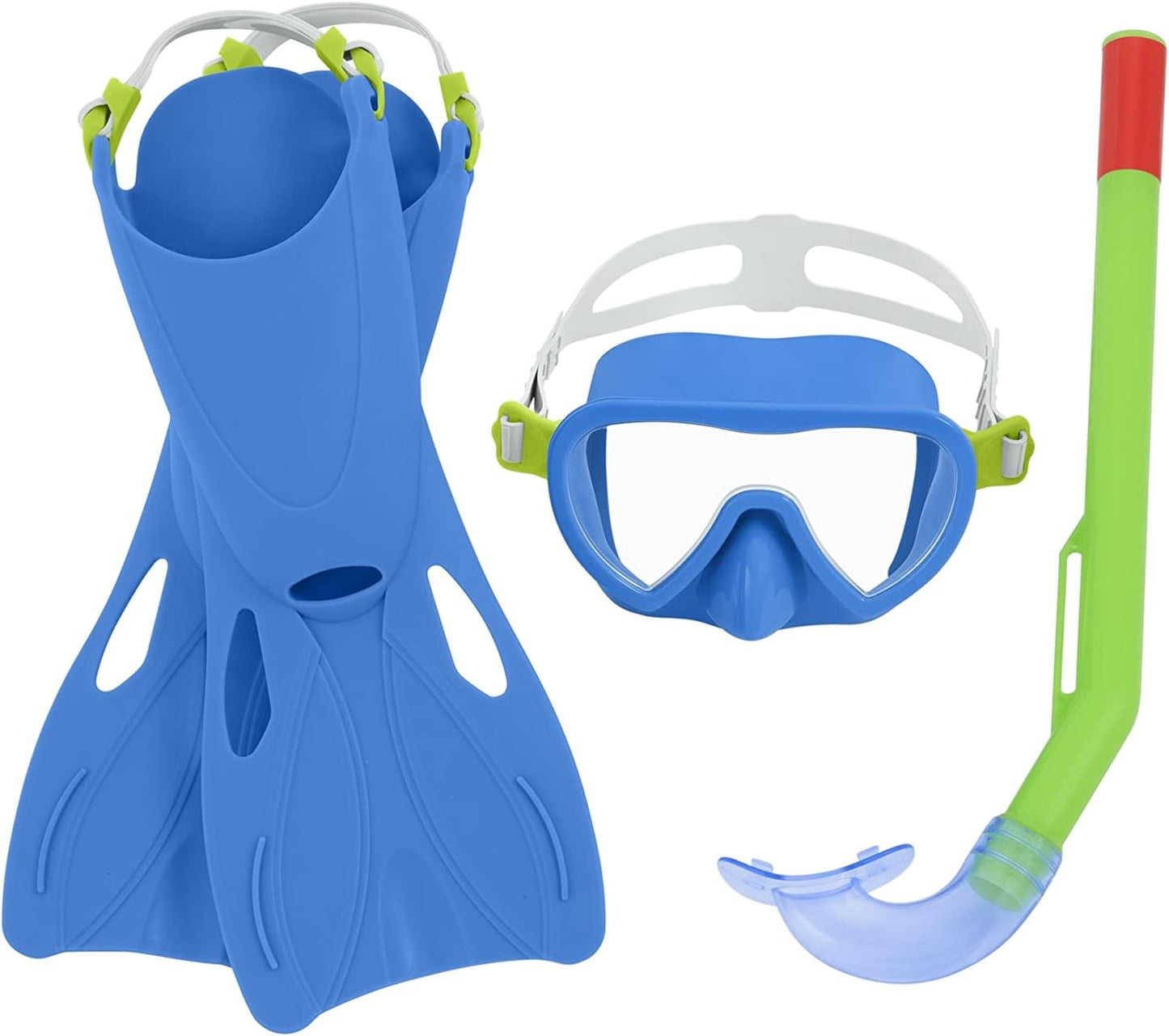 Duikbril met Snorkel en Zwemvliezen Bestway 24-27 Blauw (1 Stuks