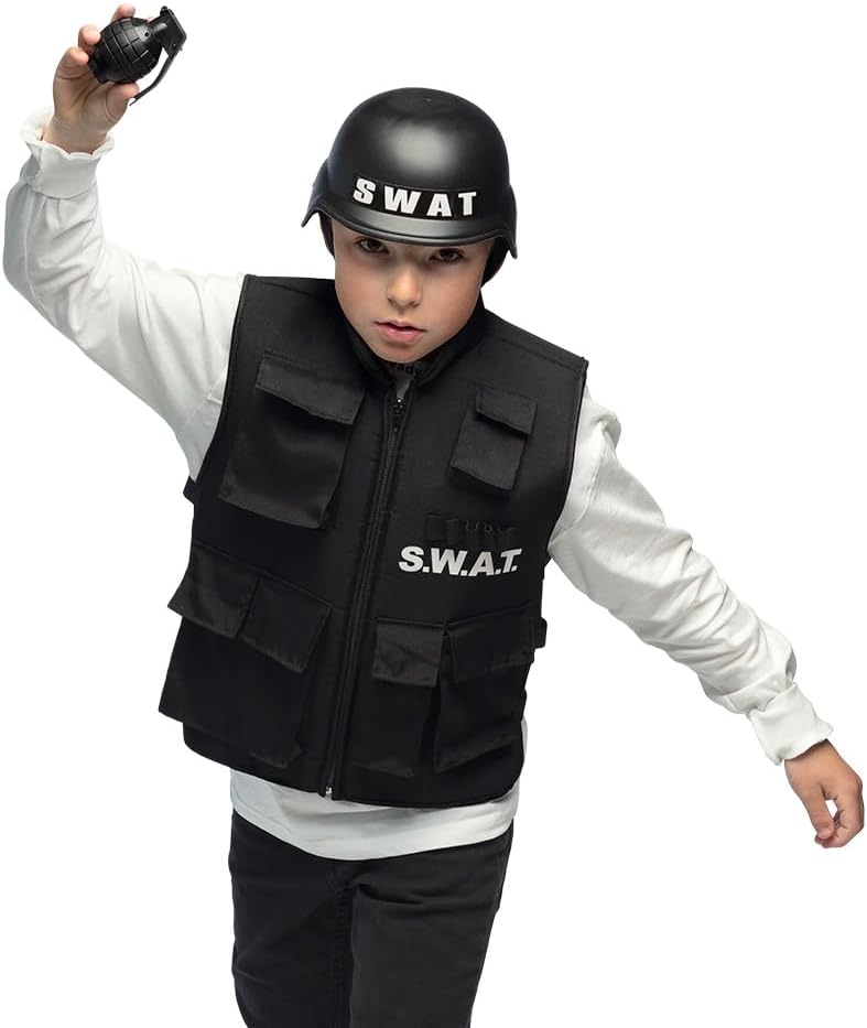 Boland 00443 - Set SWAT Polizei für Kinder, Zubehör für Kostüme, Spielzeug, Karneval, Mottoparty