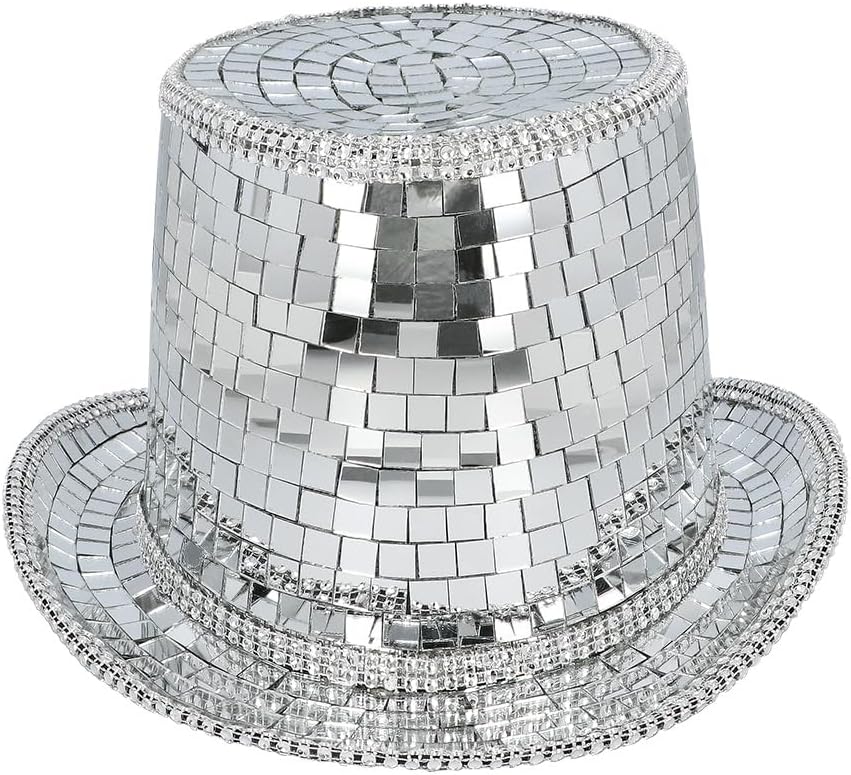 Boland 00746 - Discohoed, hoofddeksel voor volwassenen, glitterhoed ideaal voor festivals, carnaval of themafeesten