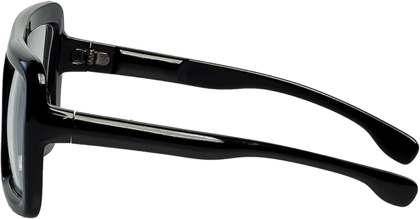 Boland Partybrille Retro Retrobrille schwarz Lehrer Sekretärin Party Festival Nerd