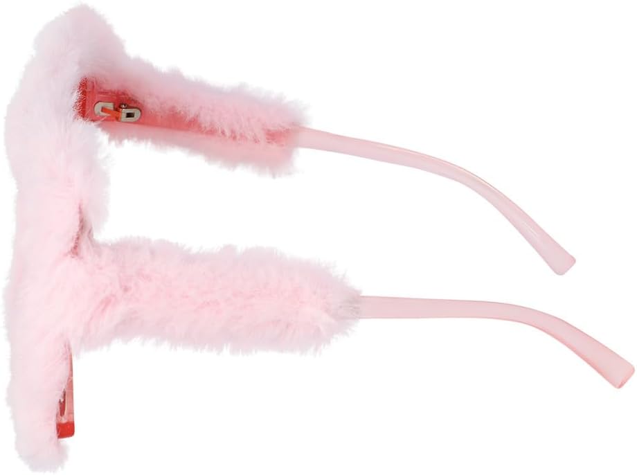 Boland 02694 - Rosa Partybrille mit Plüsch für Erwachsene, Accessoire für Festival, Karneval, Kostüme oder Mottoparty